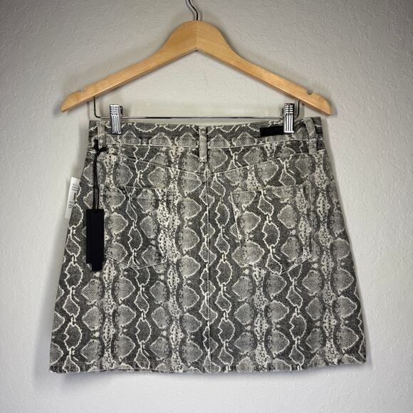 Women's Blank NYC Snake Print Cotton Mini Skirt Size 28 NEW - Picture 8 of 9